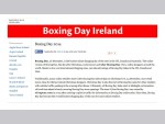 Boxing Day - 26 December