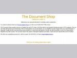 The Document Shop home page