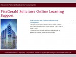 FitzGerald Solicitors Online Learning Support