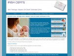 Irish Birth Certs, Marriage Certs and Death Certificates Ireland