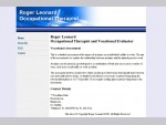 Roger Leonard - Occupational Therapist and Vocational Evaluator