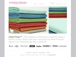 simple things - the new design label in luxury textiles, producing blankets throws of 100 alpaca