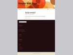 Simple Web Page | Just another WordPress site